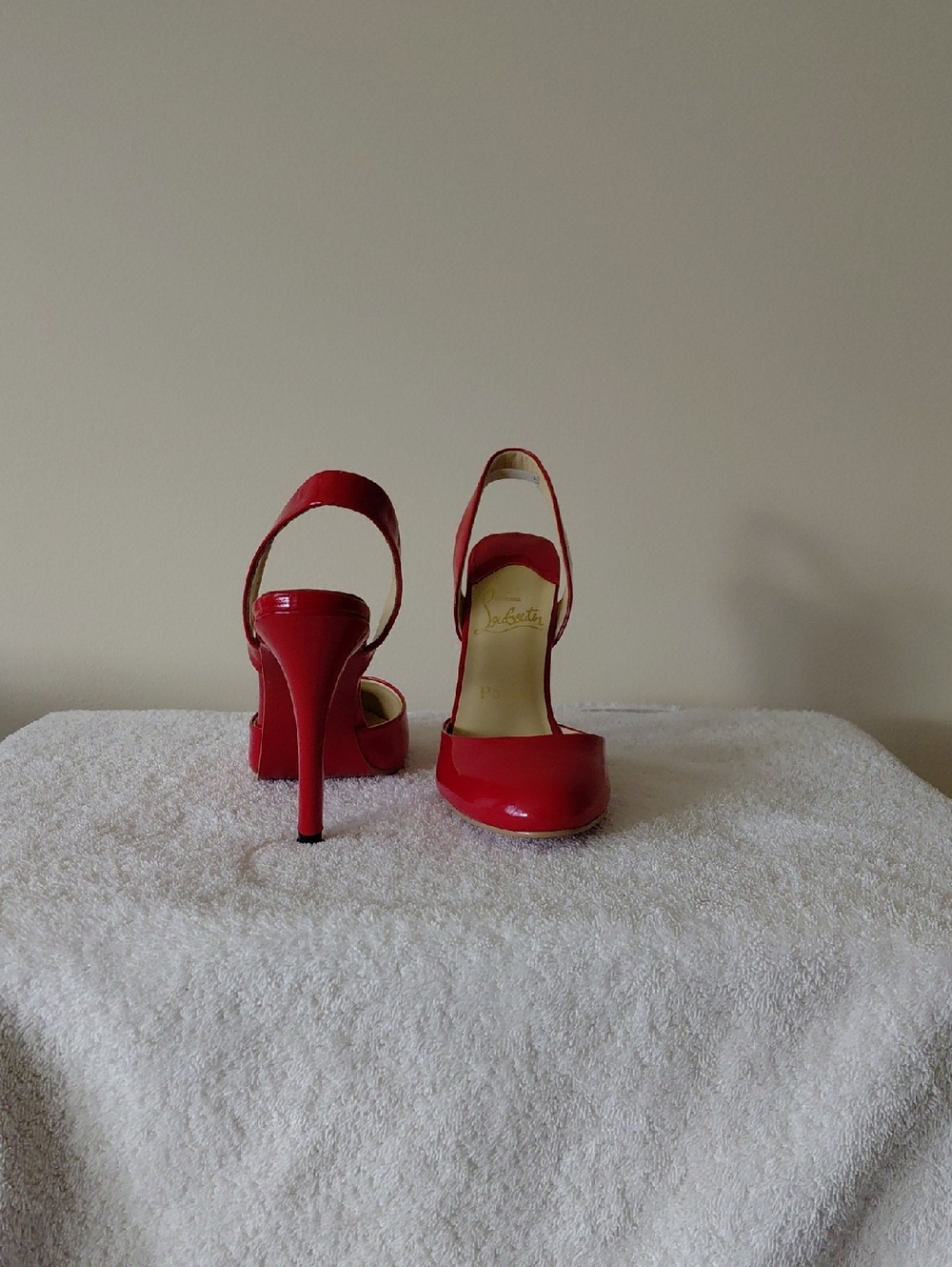 Red Patent Slingback High Heel Pumps - Aris - Picture 3 of 5